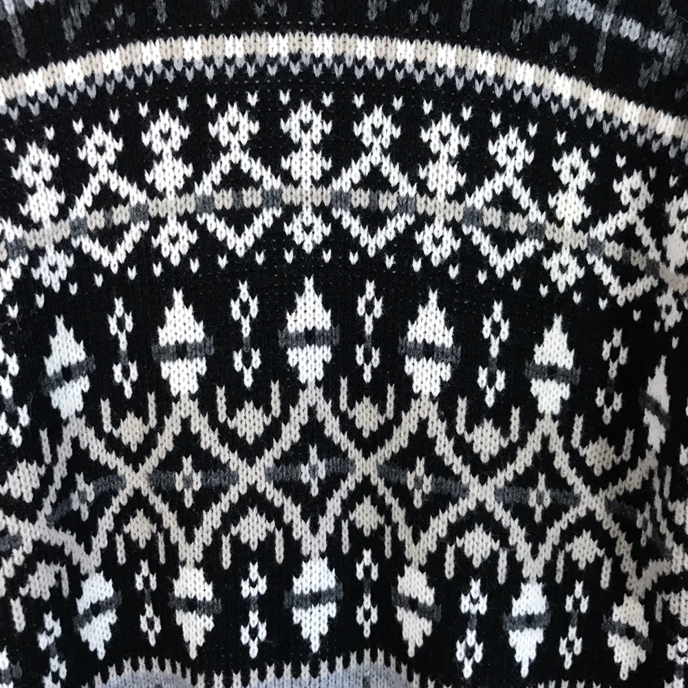 Vintage Chunky Open Front Cardigan Sweater USA - Picture 5 of 6